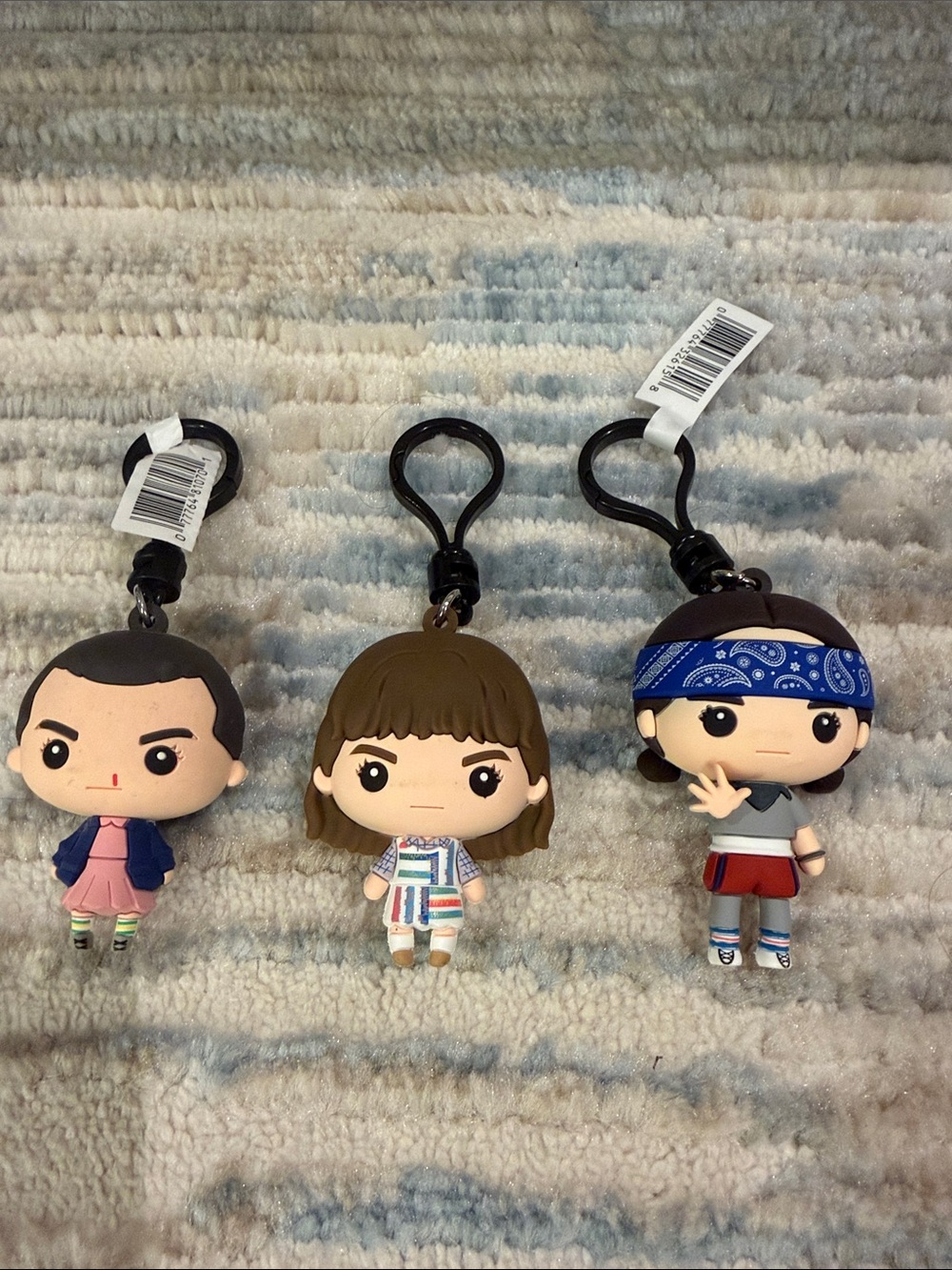 Stranger Things Eleven El Trio of Mystery Bag Clil keychains